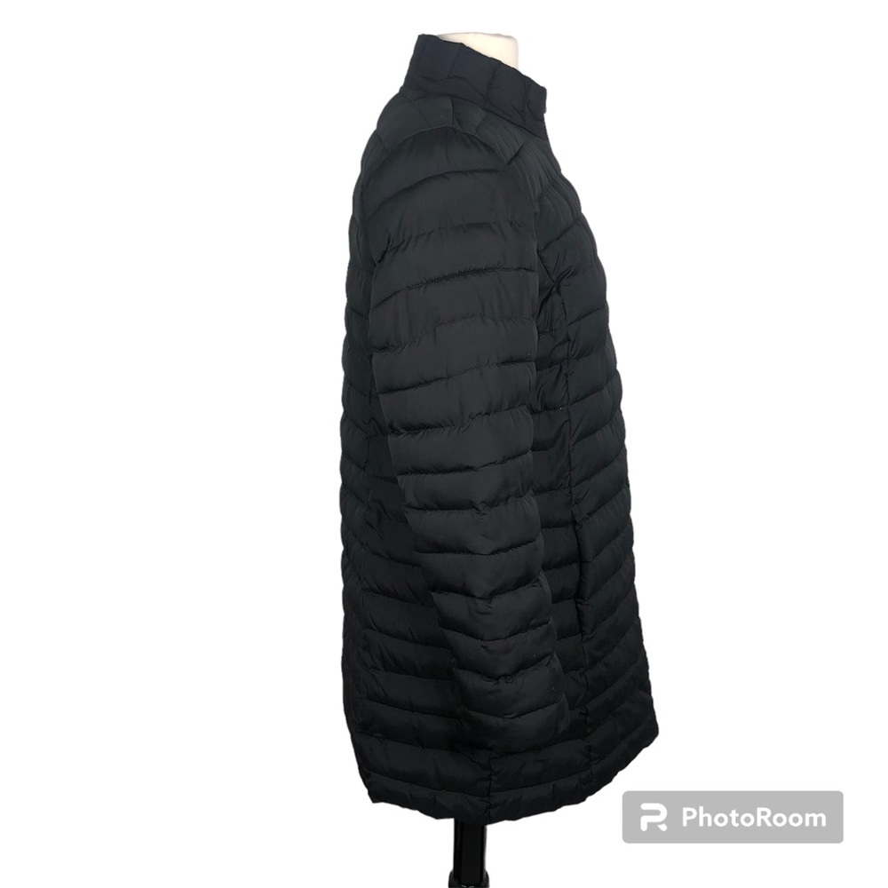 J. Jill  Black Puffer Coat Mid Length Small - Picture 3 of 7